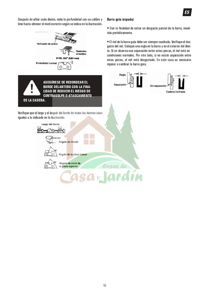 Pag. 18 - Instrucciones desbrozadora LHD52L